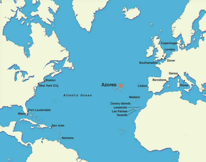 Where is the Azores?